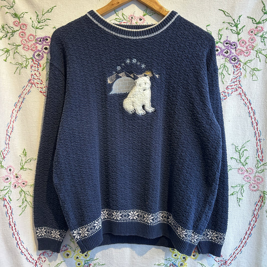 Northern Reflections Polar Bear Sweater, M