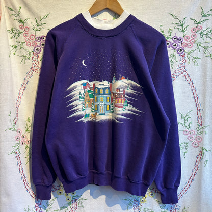 Christmas Village Sweater, M