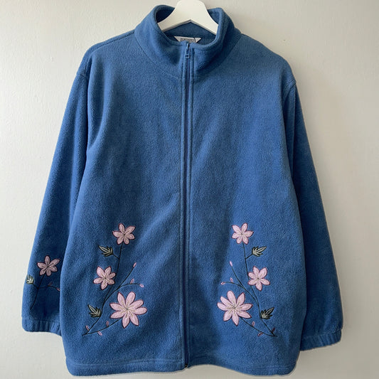 Norther Reflections Periwinkle Fleece Zip Up, L