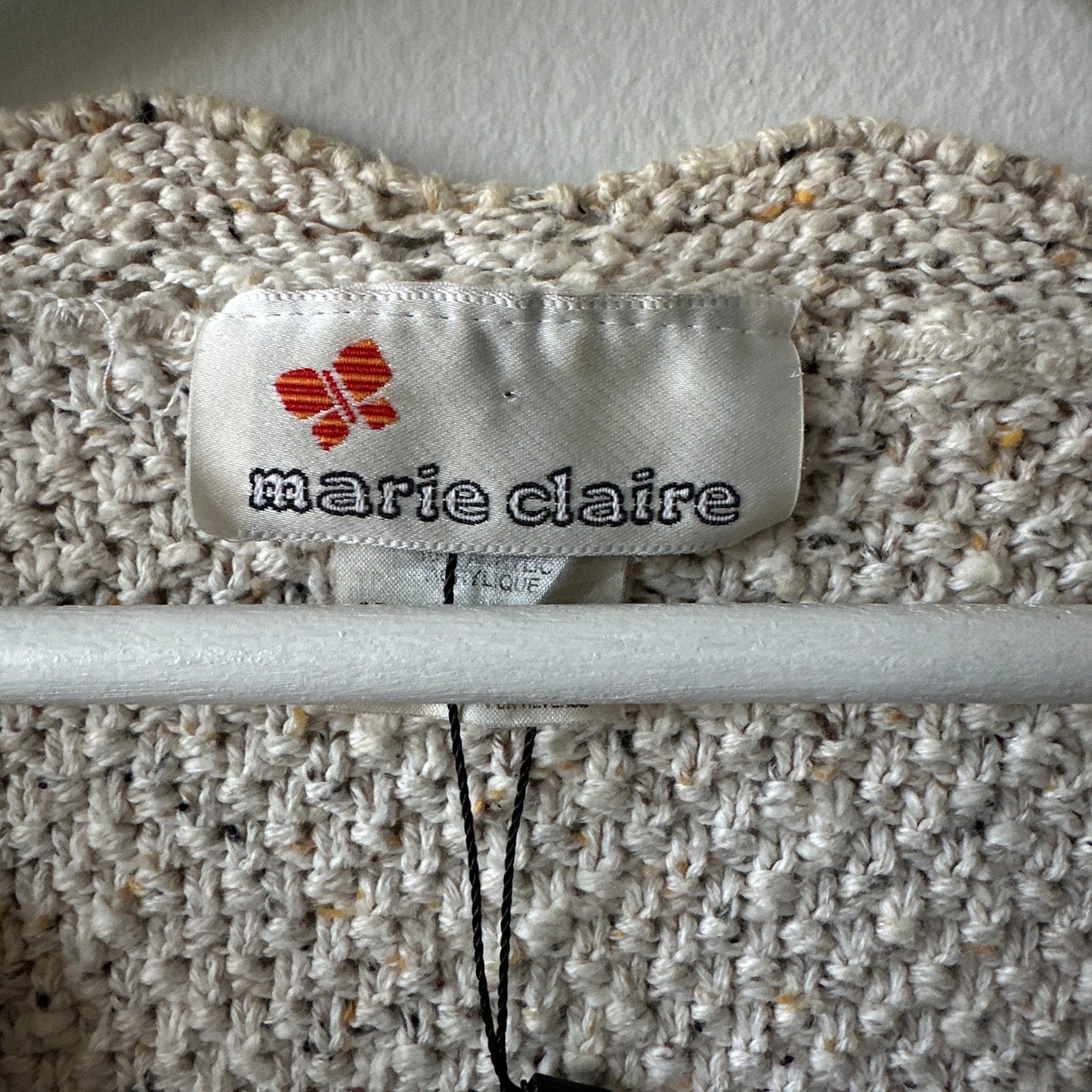 Marie Clair Cream Knit Cardigan, S