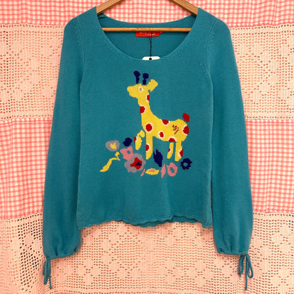 Baby Jane Wool Blend Teal Long Sleeve, M