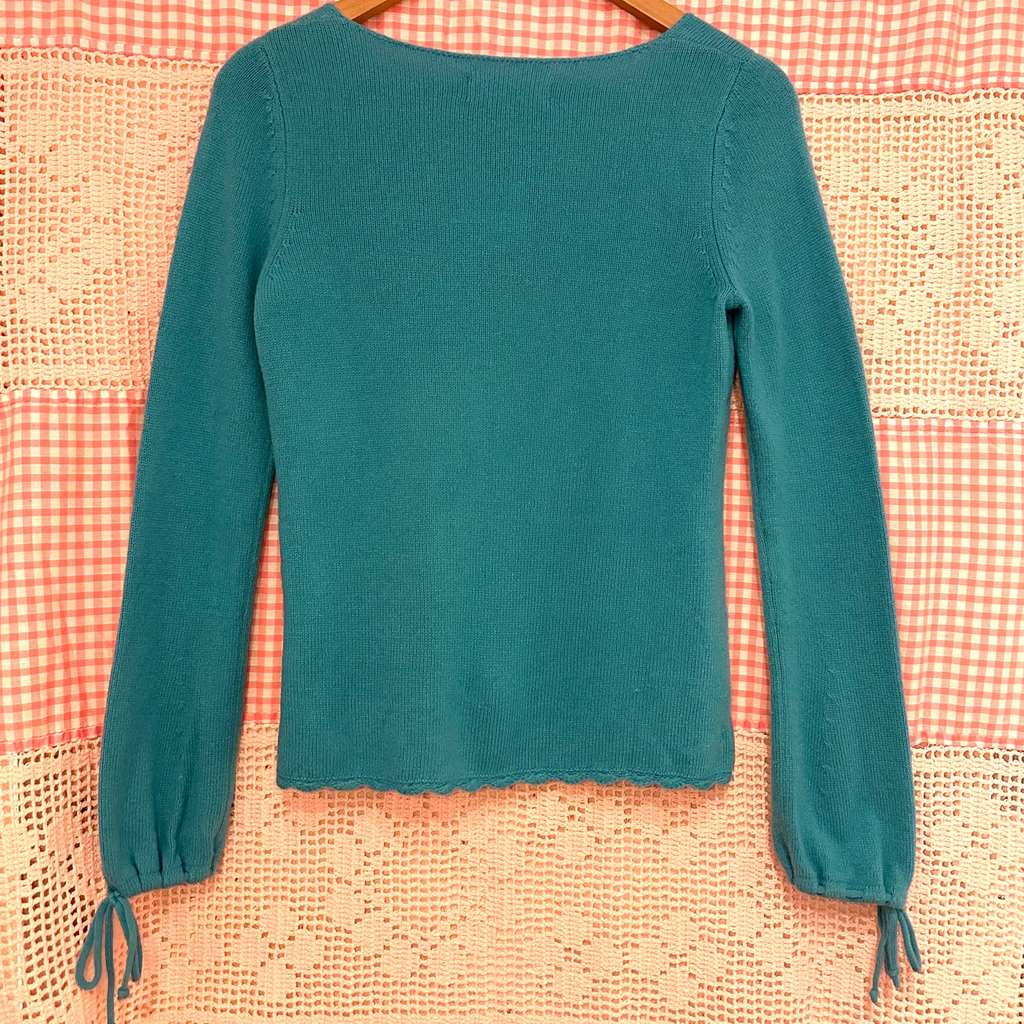 Baby Jane Wool Blend Teal Long Sleeve, M