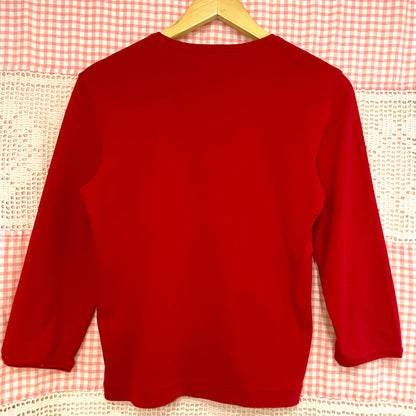 Polo Jean Red 3/4 Sleeve, L