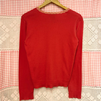 Tristan and Isuet Pink Cardigan, L