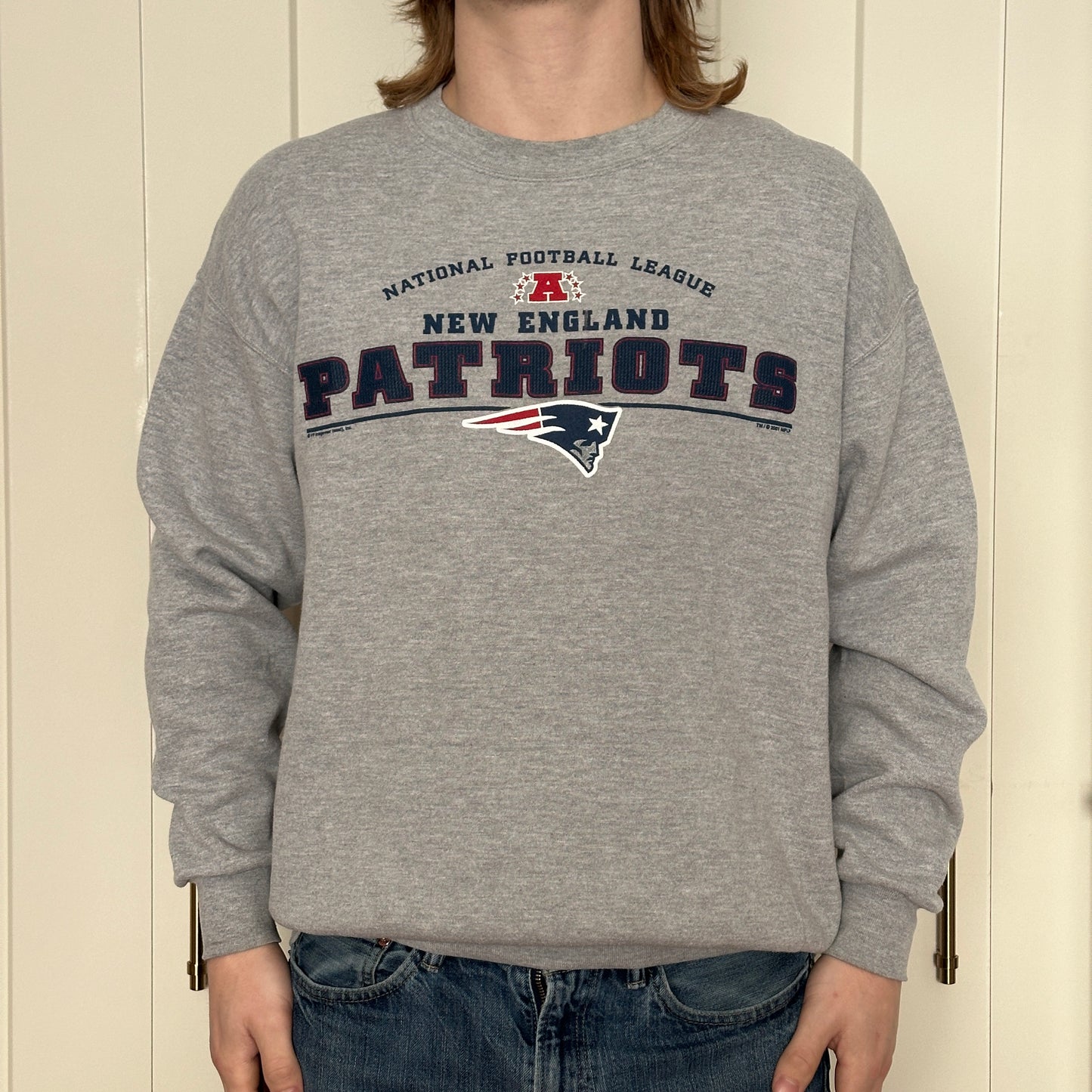 New England Patriots Crewneck, L