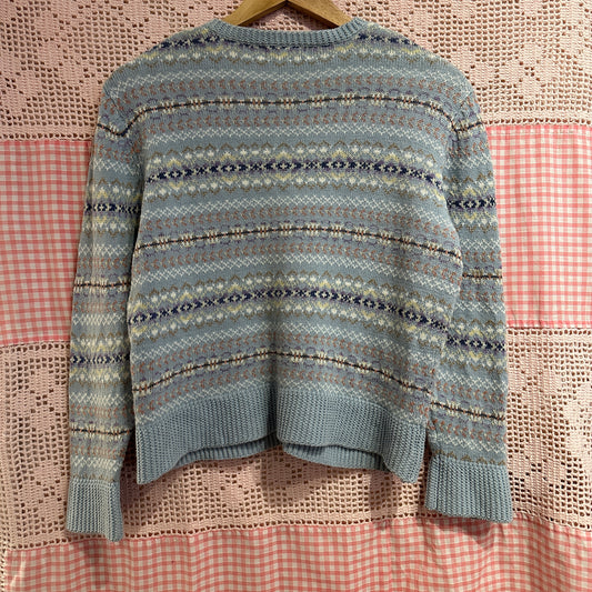 Tiara Baby Blue Knit Cardigan, S