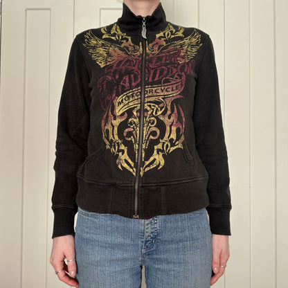 Harley Davidson Zip Up Sweater, M