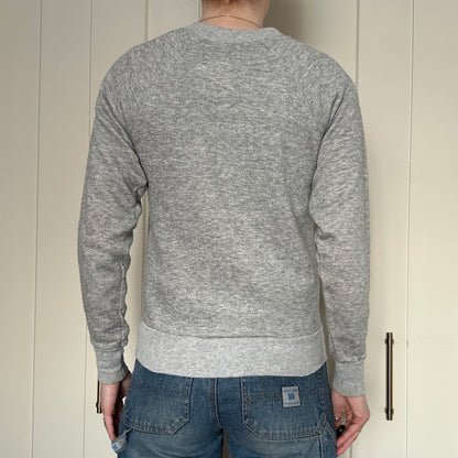 Liberty University Velva Sheen Grey Crewneck, '70s, S