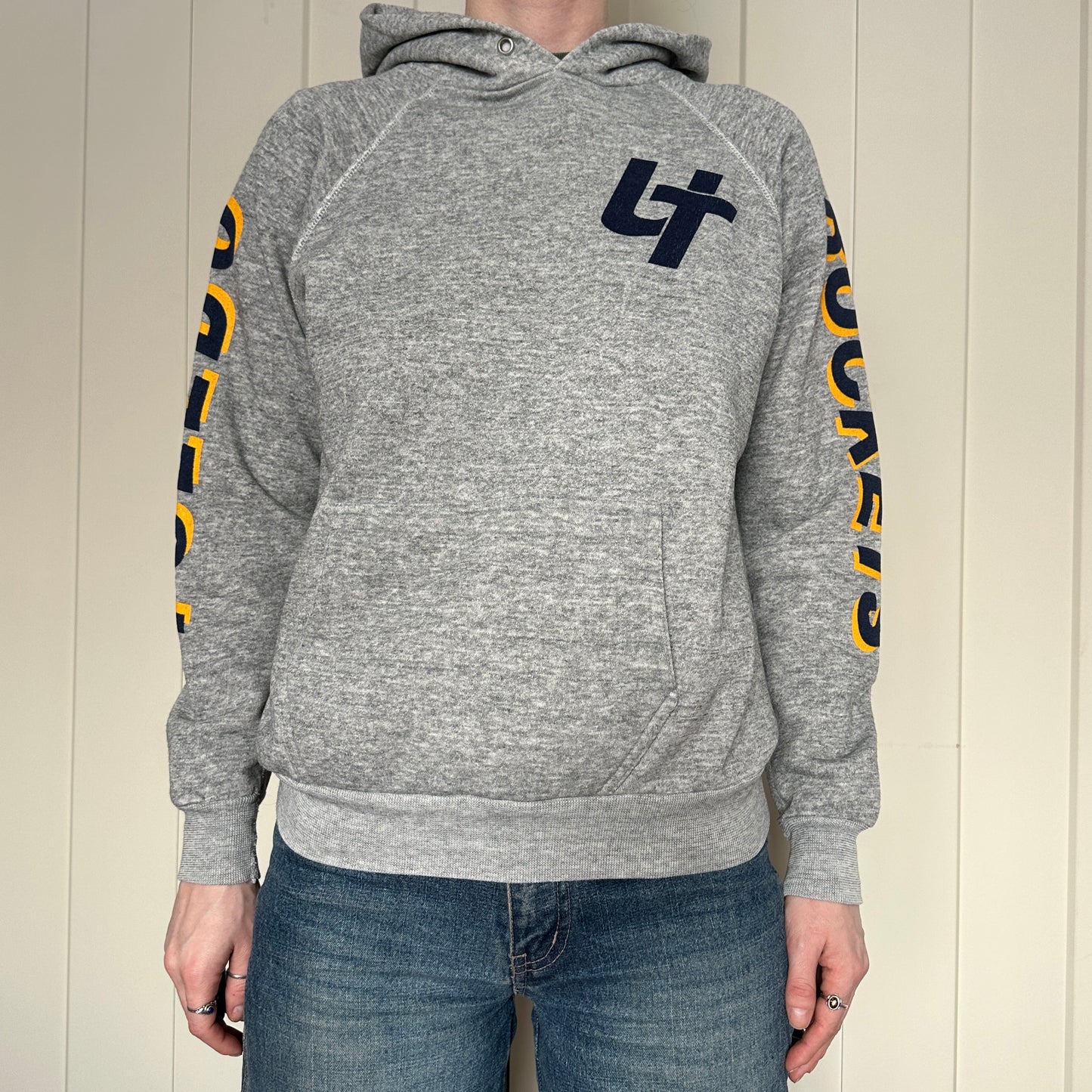 Toledo Rockets Grey Hoodie, '80s, L