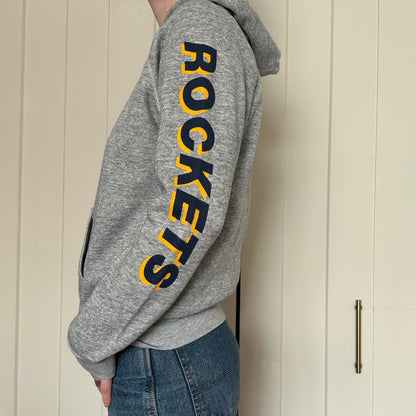 Toledo Rockets Grey Hoodie, '80s, L