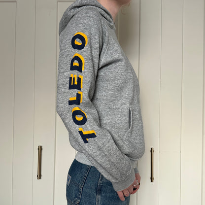 Toledo Rockets Grey Hoodie, '80s, L