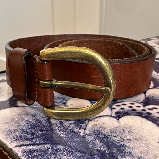 Giordano Cognac Leather Belt, 26"