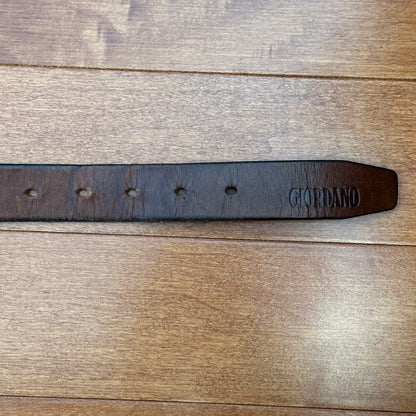 Giordano Cognac Leather Belt, 26"