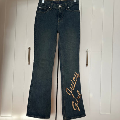 Juicy Couture Embroidered Denim Jeans, XS