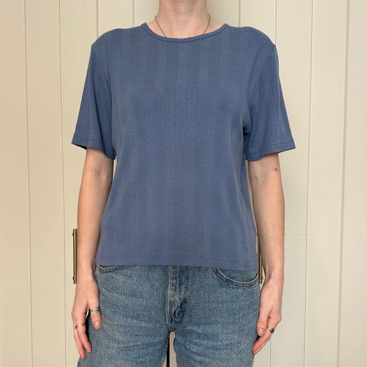 Tradition Country Collection Blue Lace T-Shirt, L