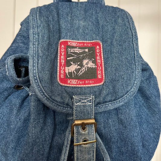 Blue Denim Cotton Backpack