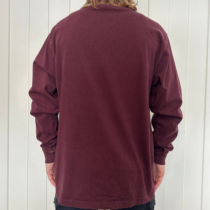 Carhartt Burgundy Cotton Long Sleeve, L