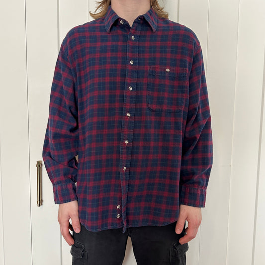 Toboggan Sport Red and Navy Flannel, L
