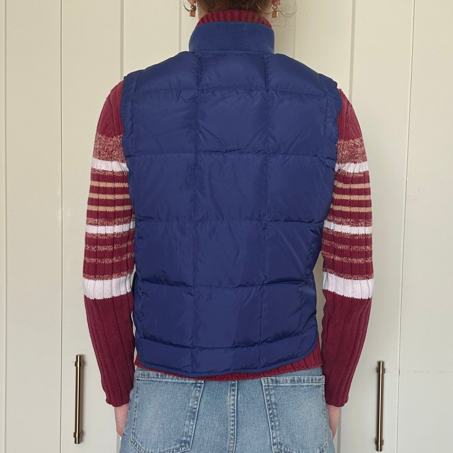 Eddie Bauer Blue Down Filled Puffer Vest, S