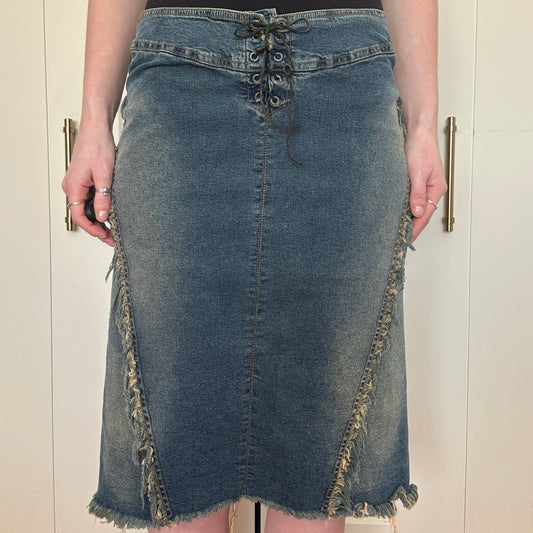 Plein Sud Jeans Denim Skirt, M