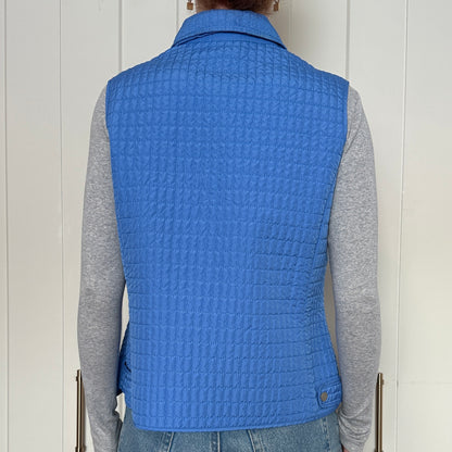 Tabi Baby Blue Quilted Vest, M