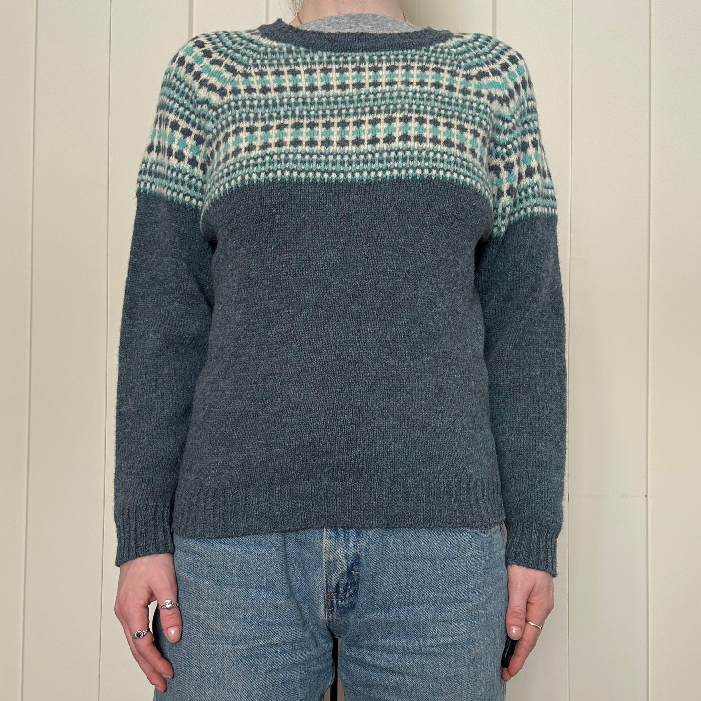 Parkhurst Blue Wool Knit Sweater, S