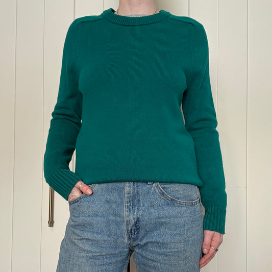 J. Crew Teal Knit Crewneck, XS