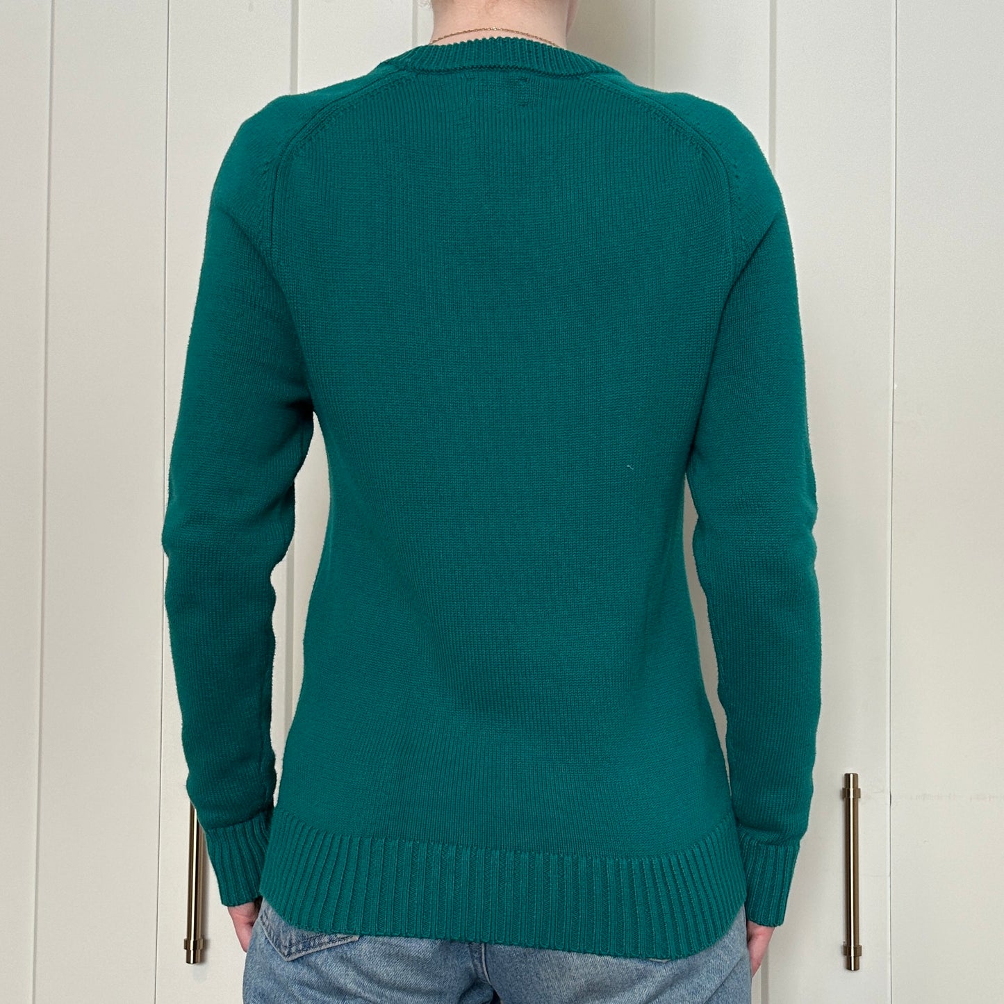 J. Crew Teal Knit Crewneck, XS