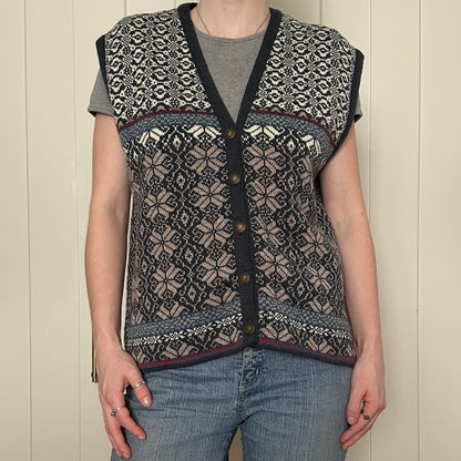Norwear Wool Knit Sweater Vest, L