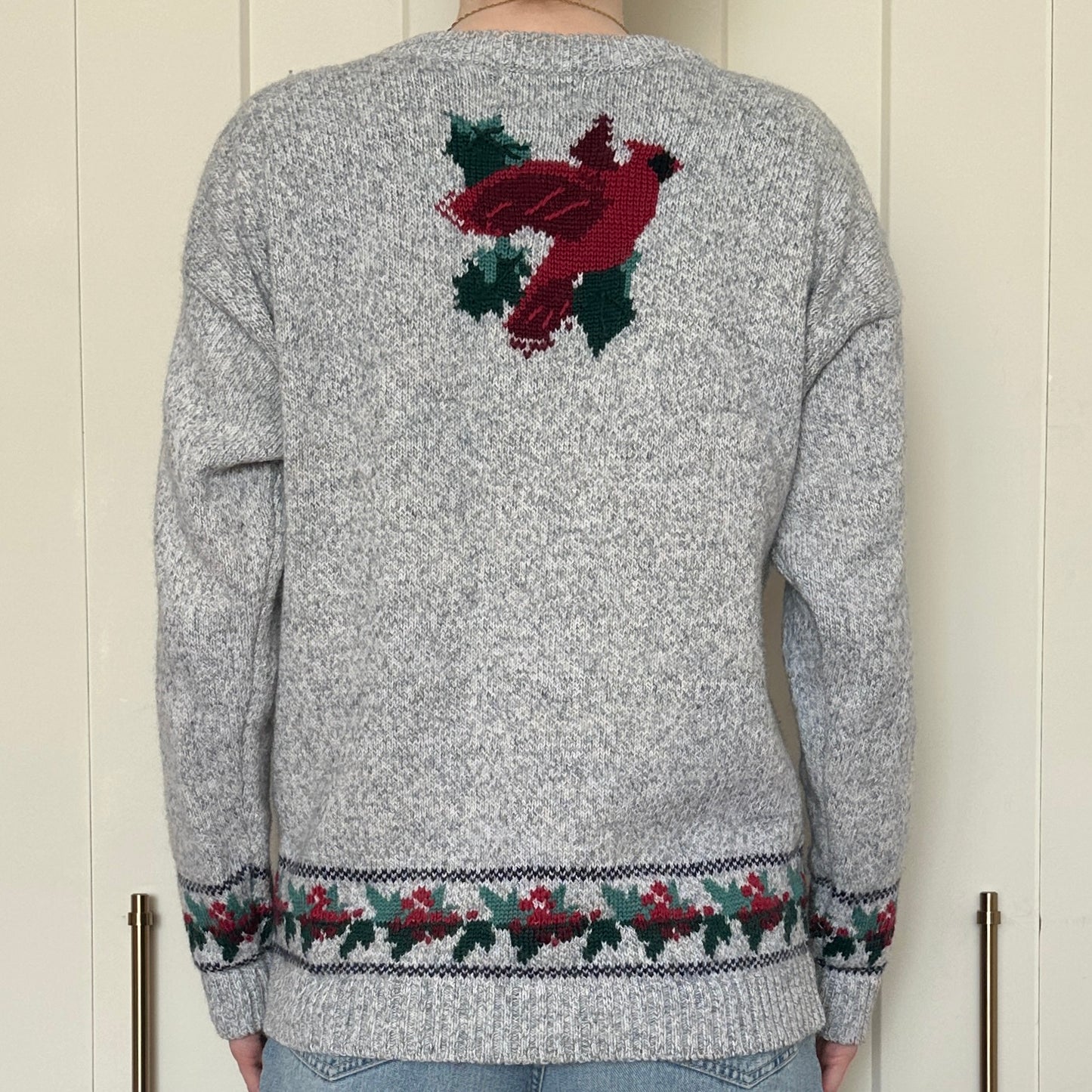 Northern Treasures Knit Cardinal Cardigan, S