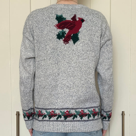 Northern Treasures Knit Cardinal Cardigan, S