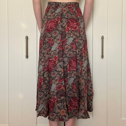 Emblem Floral Skirt, S