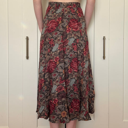 Emblem Floral Skirt, S
