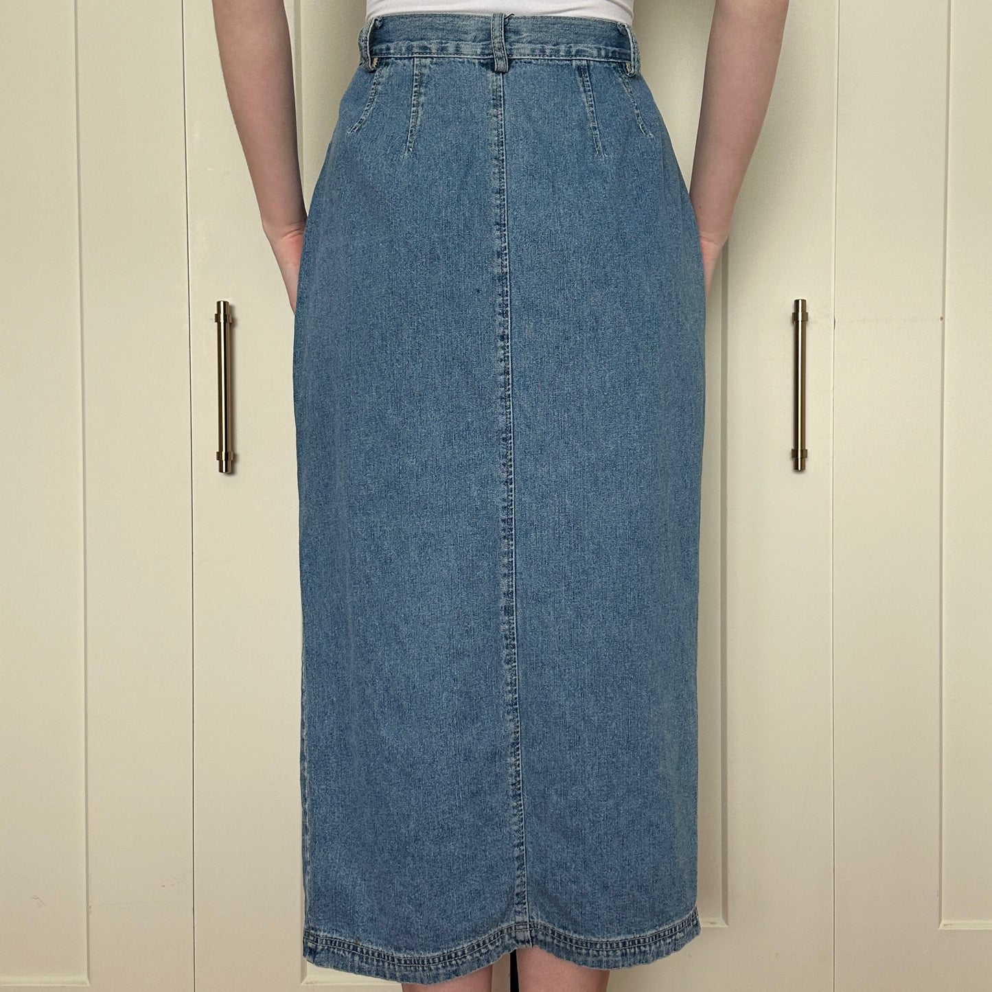 Attitude Jeanswear Denim Maxi Skirt, M