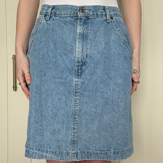 St. John's Bay Denim Skirt, M