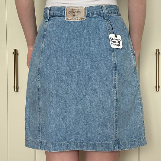 St. John's Bay Denim Skirt, M