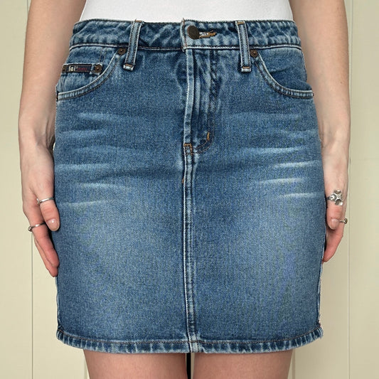 L.E.I. Denim Mini Skirt, S