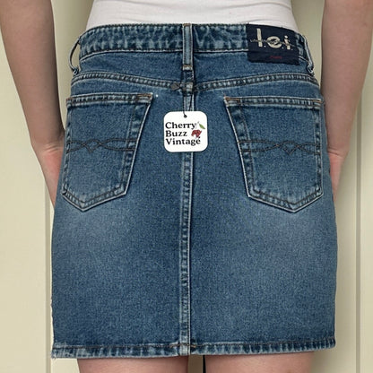 L.E.I. Denim Mini Skirt, S