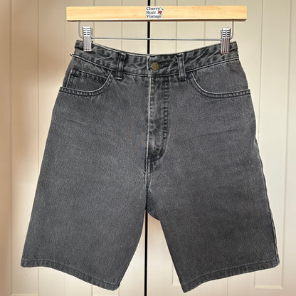 Guess Black Denim Bermuda Shorts, 25"