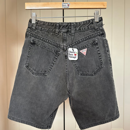 Guess Black Denim Bermuda Shorts, 25"