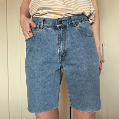 B&C Blue Denim Bermuda Shorts, 30"