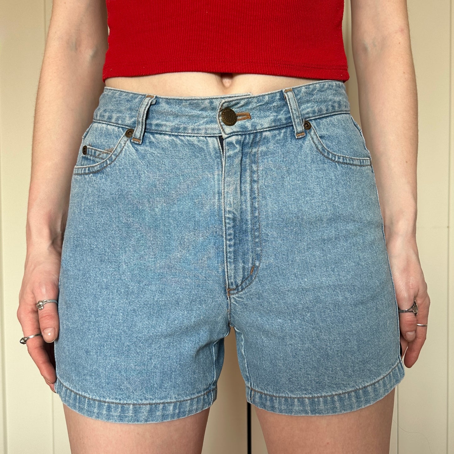 DKNY Blue Denim Shorts, 27"