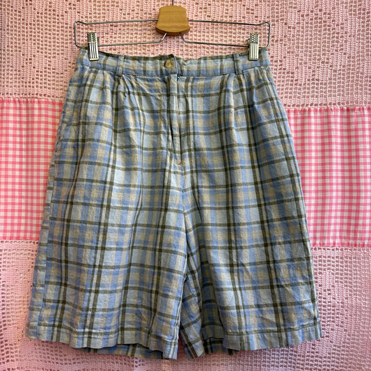 Tabi Plaid Bermuda Shorts, M