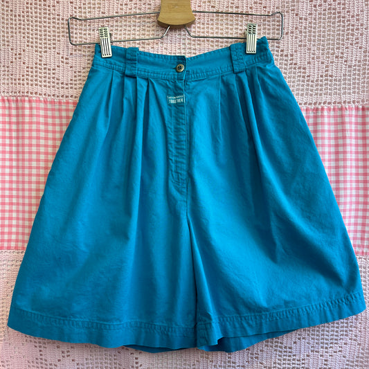 Blue Cotton Shorts, 24"