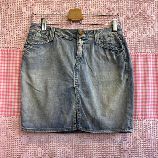 Guess Premium Denim Short Skirt, 24"