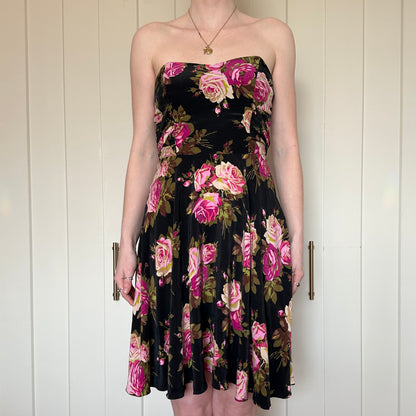Betsy Johnson Silk Floral Dress, S