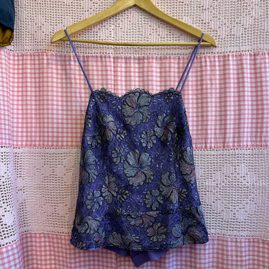 Purple Lace Fairy Top, L