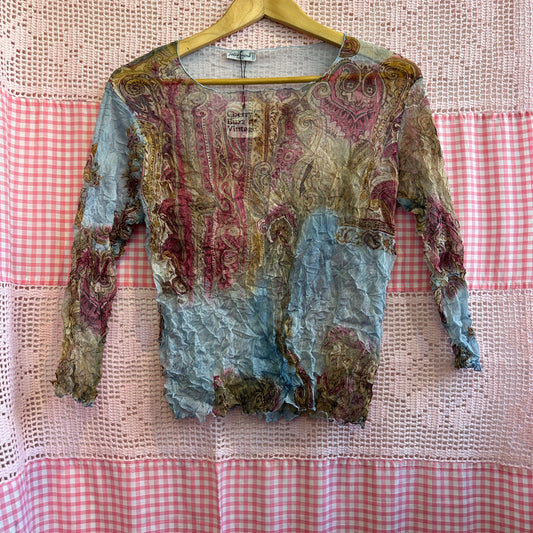 Jolie Mine Paris Crinkle Top, S