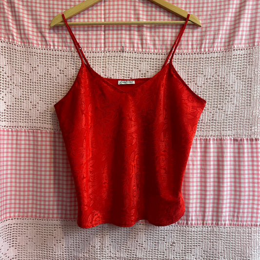 Red Spaghetti Strap, S
