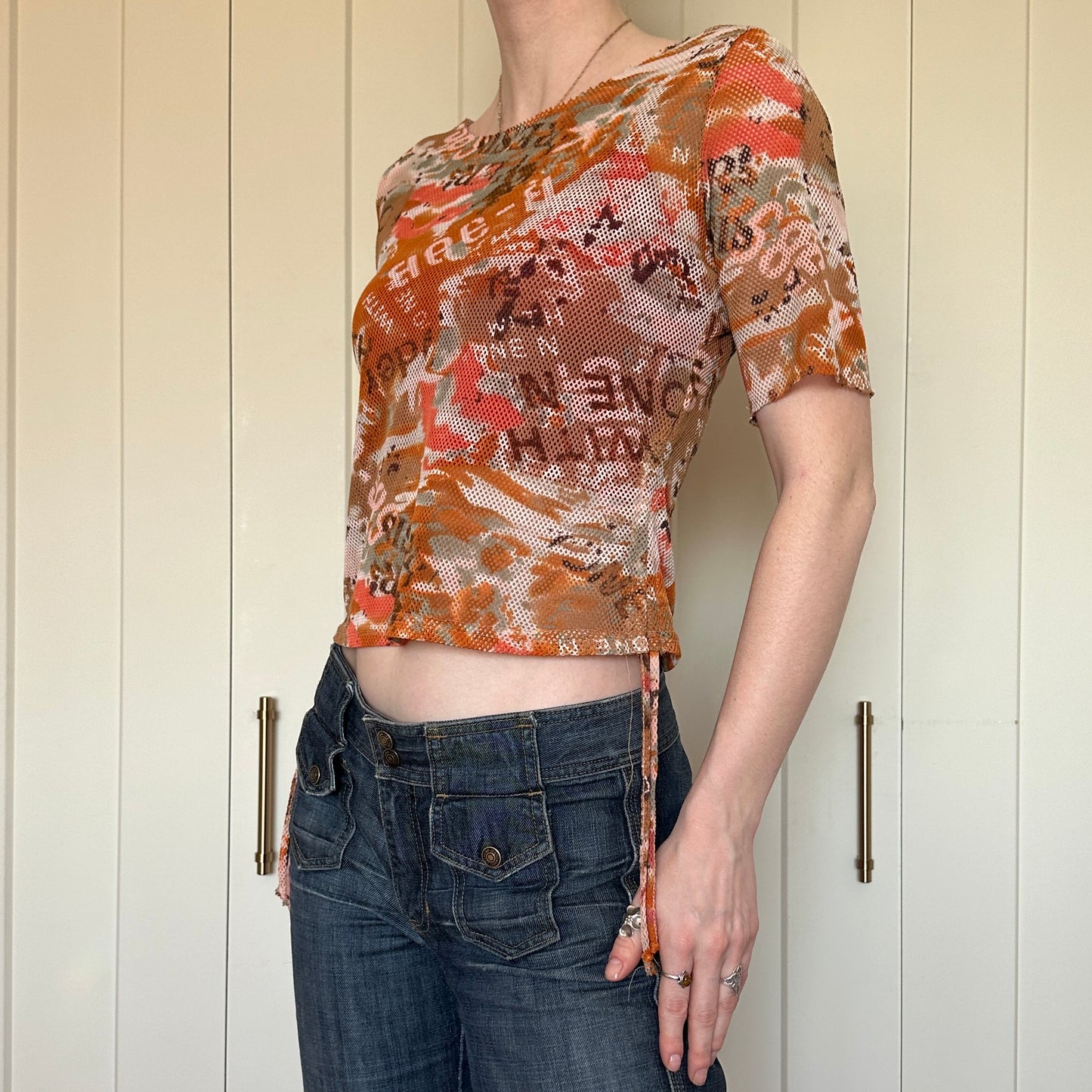 Conspiracy^2 Mesh Y2K Top, S